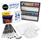 Chalkola Paint Set - 40 Pieces with Acrylic Paints, Brushes, Canvases & Palette for Artists, Adults & Kids